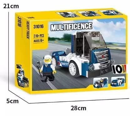 10-in-1 Magic Building Blocks Set 216+ Pieces
