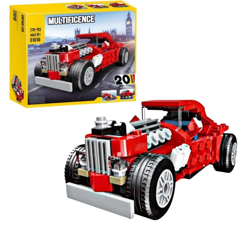 Construction Kit Building Block toy - Red Racing Car (278 Pcs)
