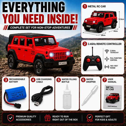 Thar Roxx RC car 4x4 - Red