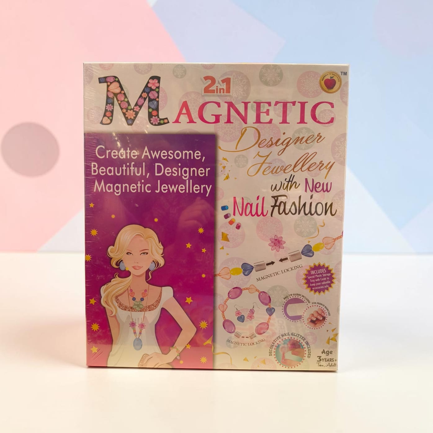 2-in-1 Magnetic Designer Jewellery & Nail Fashion Kit