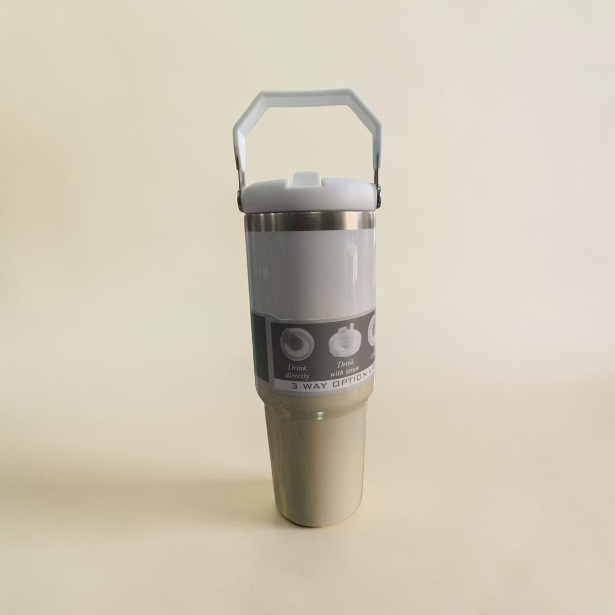 Vacuum Insulated Tumbler – 3-Way Drinking - 900 ML