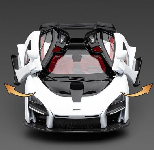1:24 scale Supercar Die-Cast Model – Mclaren White & Black Edition
