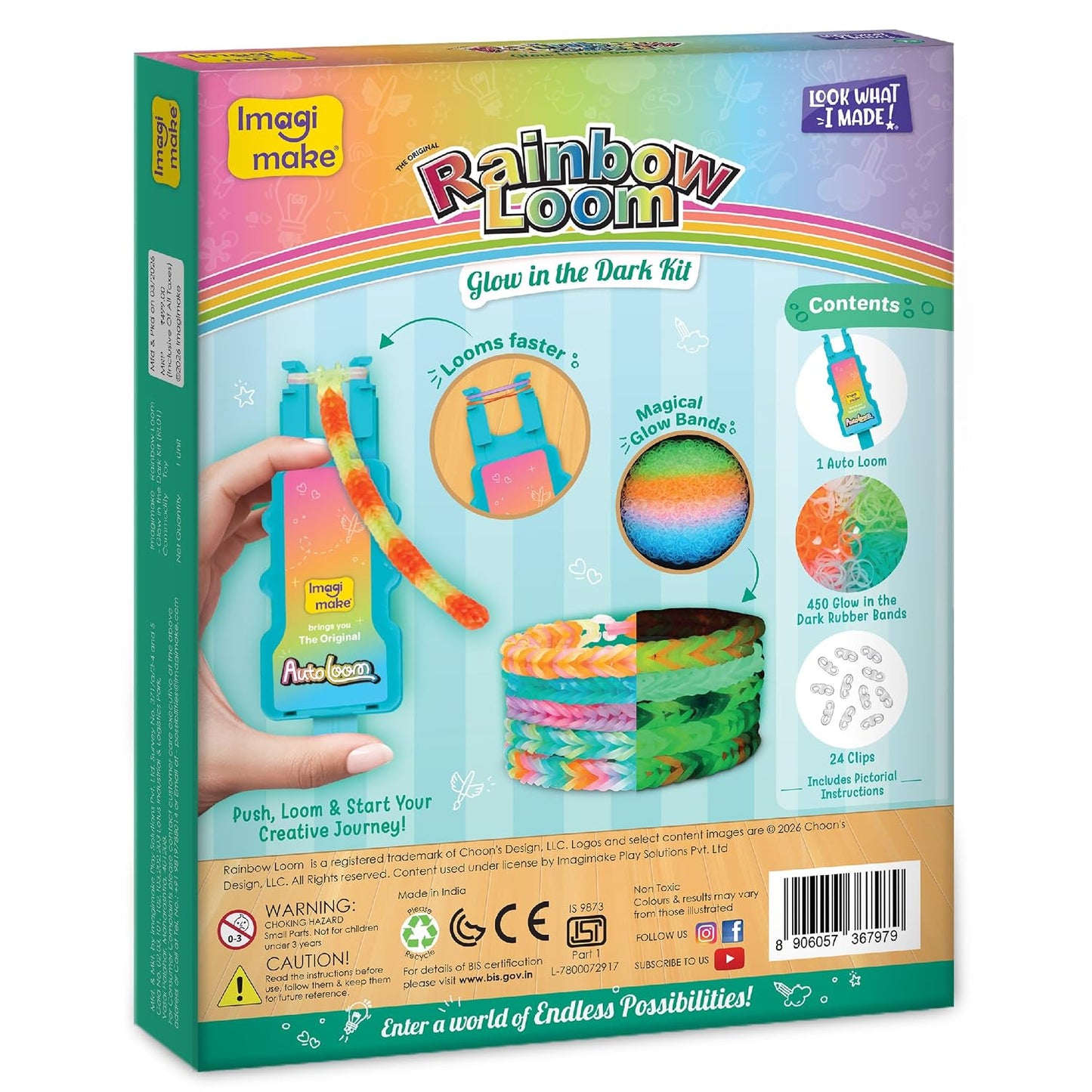 Rainbow Loom Glow in the Dark | Bracelet Making Kit | DIY
