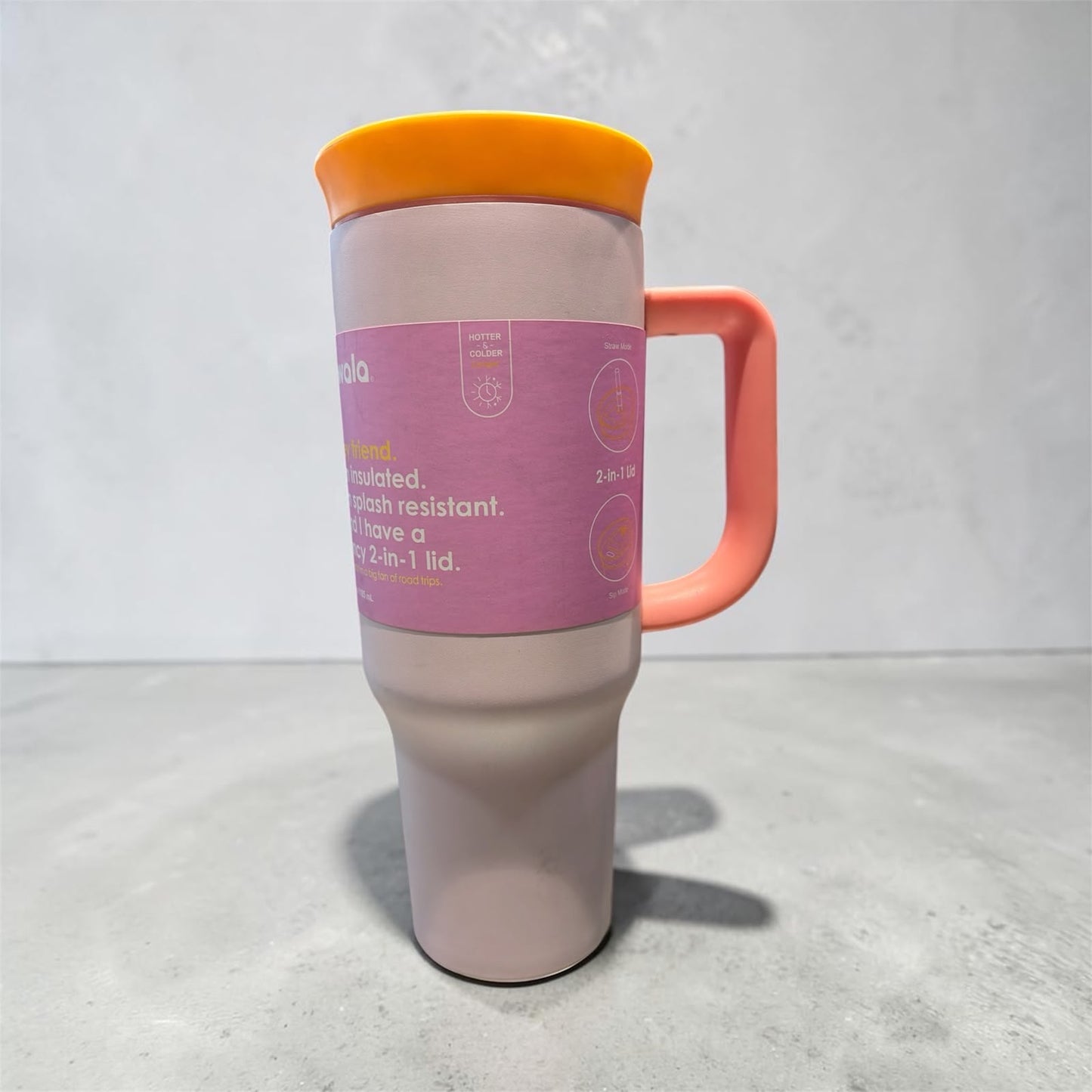 Owala Pastel Insulated Travel Tumbler with Handle (1200 ML)