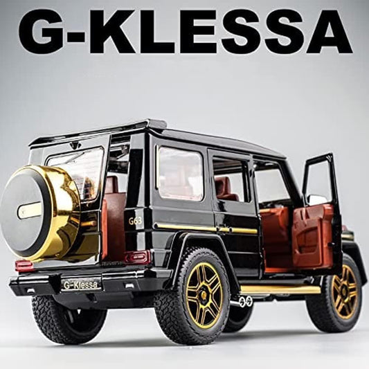 1:24 scale Mercedes-Benz G-Class Die-Cast Pull Back Car – Black & Gold