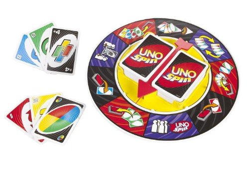 UNO Spin Card Game | Spinning Action Family Board Game for Kids & Adults