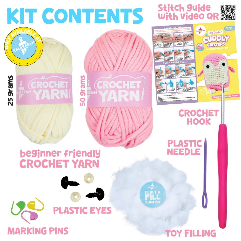 Cuddly Critters Crochet Kit – Penguin!