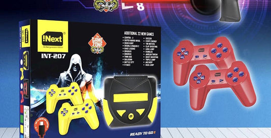 iNext 8-Bit TV Video Game Console with 22 Built-in Games (Gun Not Compatible with LED TVs)