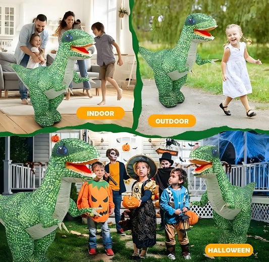 90 CM Inflatable Remote Control Dinosaur Toy for Kids | Interactive Walking RC Dino with USB Rechargeable Battery