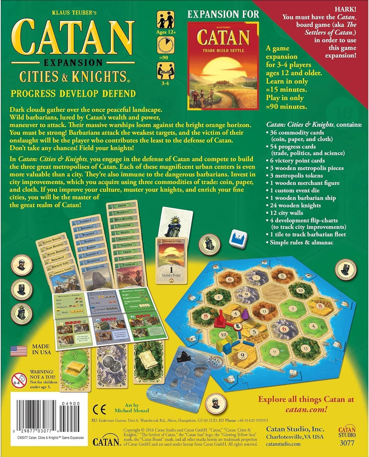 Catan Cities & Knights Expansion Board Game (5th Edition)
