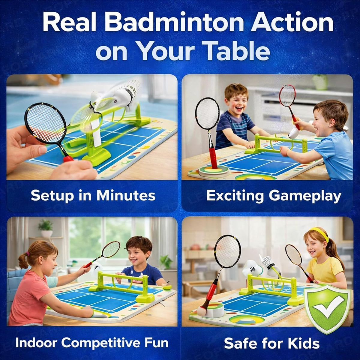Badminton Battle Tabletop Game Set for kids