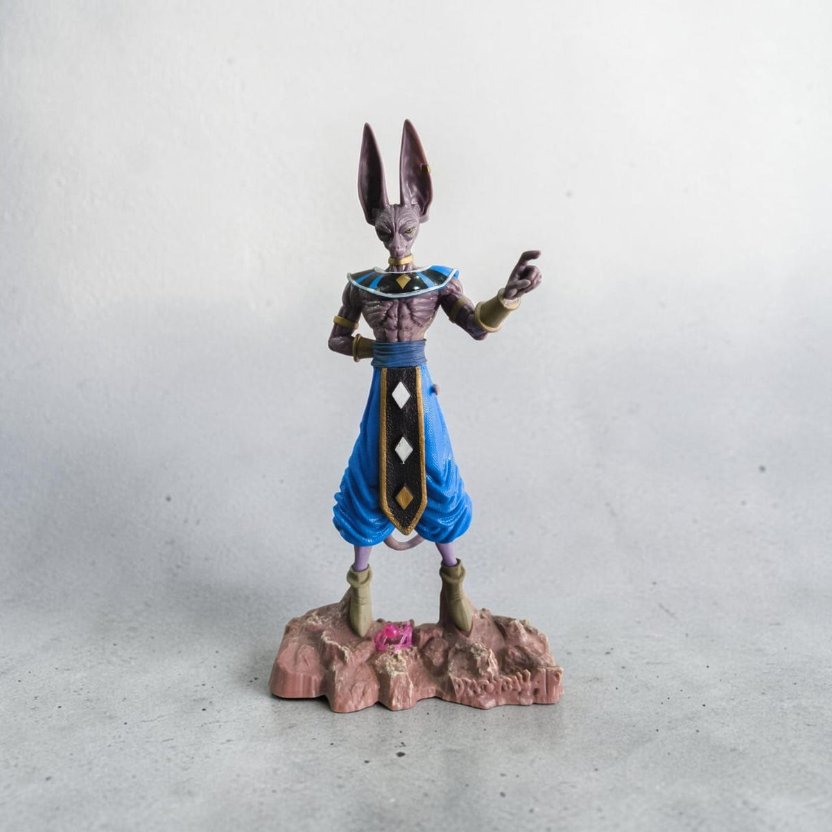 Purple Cat God Anime Action Figure – Blue & Gold Edition (30 CM)