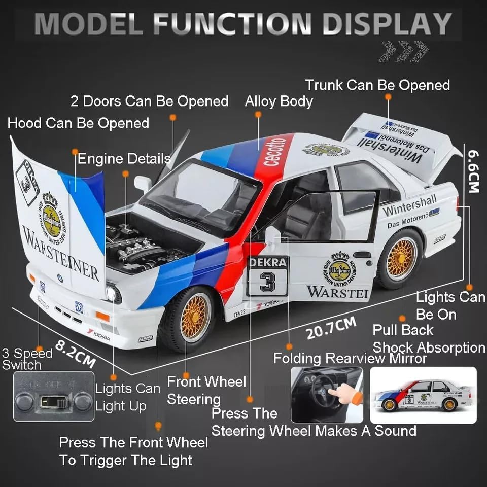 1:24 Scale Die cast - BMW M3 E30