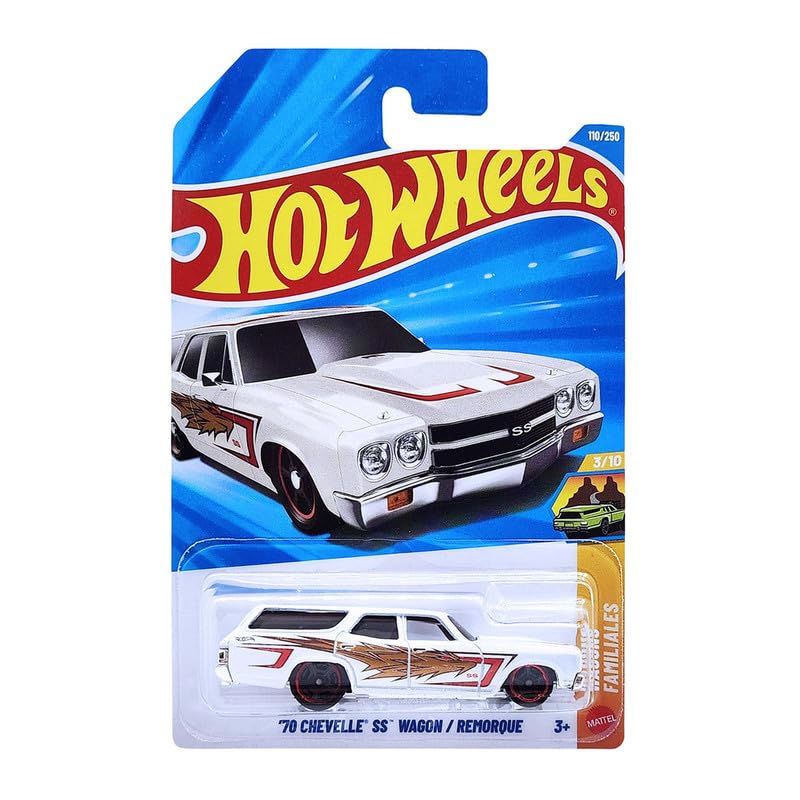 Hot Wheels 70 Chevelle SS Wagon Wagons (White)