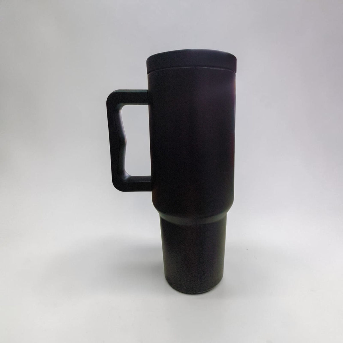 Black Insulated Large Handle Tumbler with Secure Lid - 1.18 L
