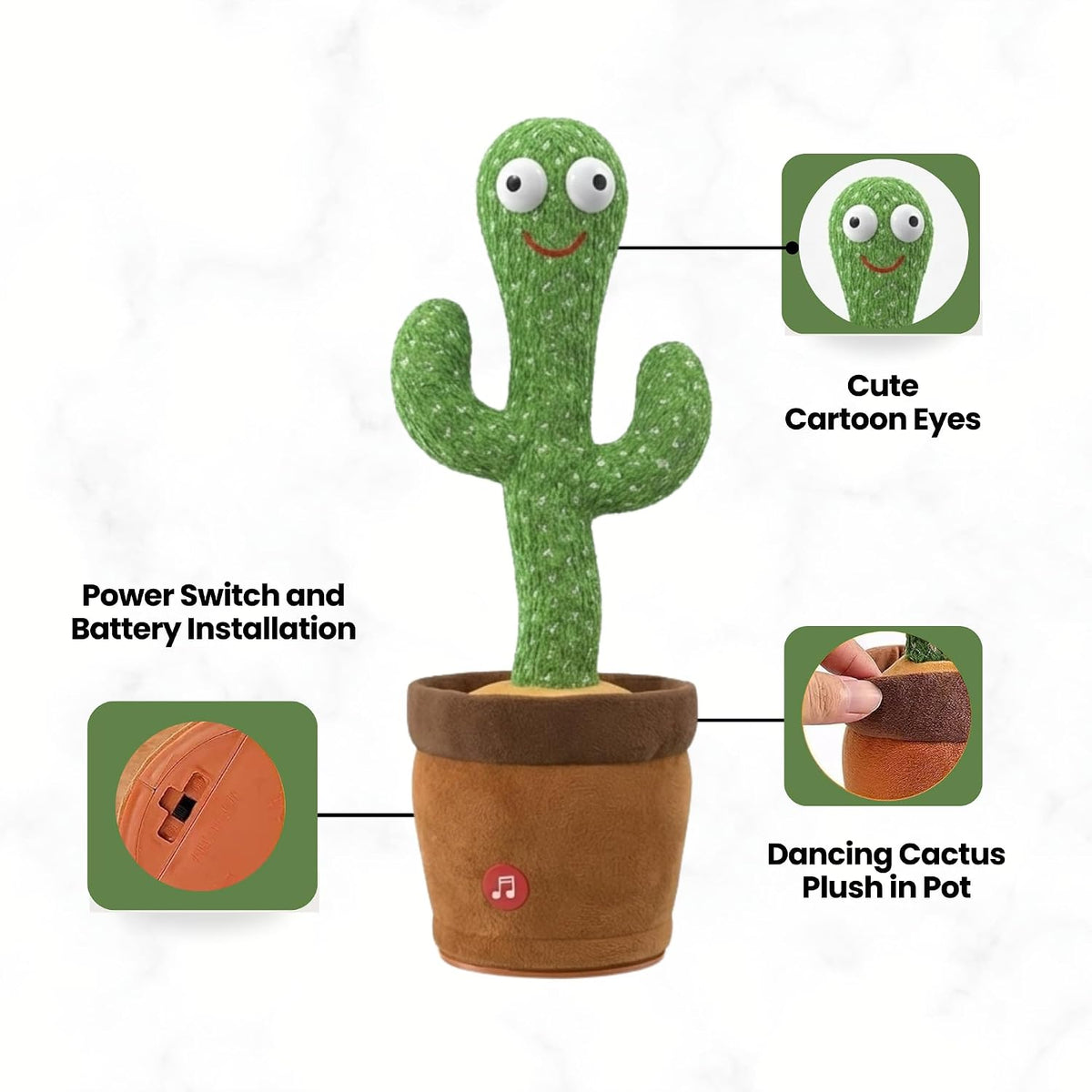 Cactus Plush Toy in Pot