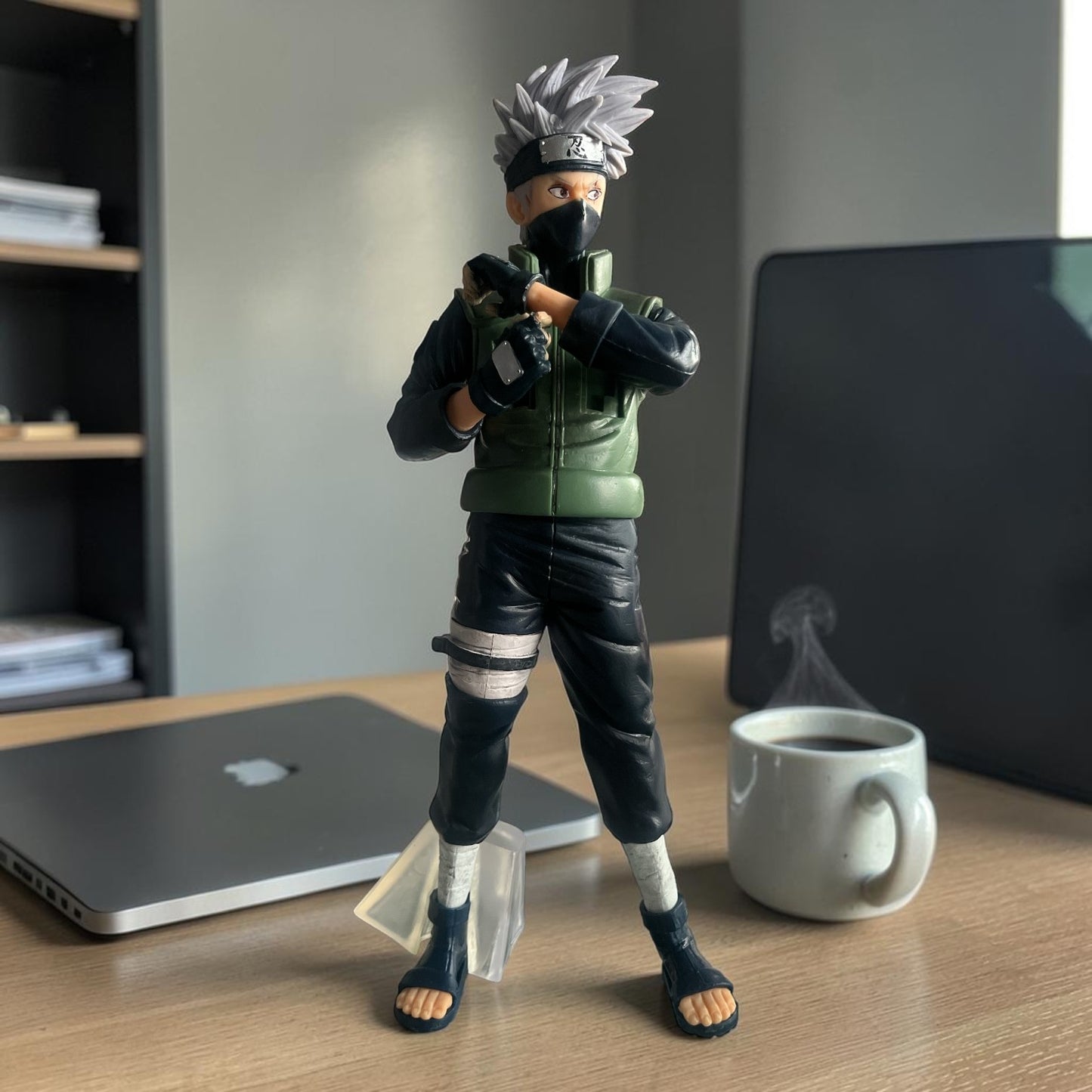 Kakashi Hatake Action Figure – Naruto Anime Collectible Statue | Copy Ninja PVC Display Figure for Desk & Shelf