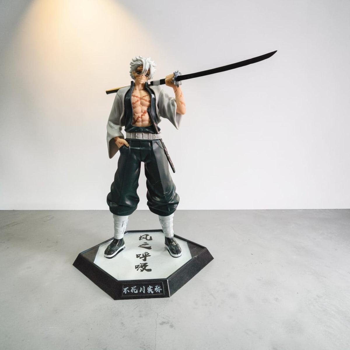 White-Haired Samurai Anime Action Figure – Sword Warrior Edition (38 CM)
