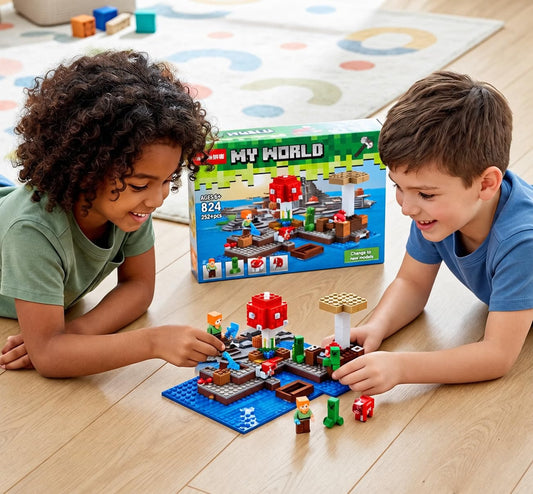 Building Bricks Set for Kids Island scene (252+ Pieces)