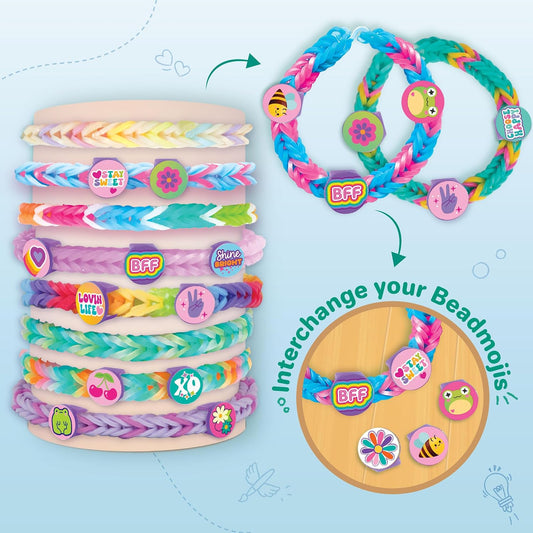 Rainbow Loom Beadmoji Kit – 1200 Bands with Auto Loom Tool