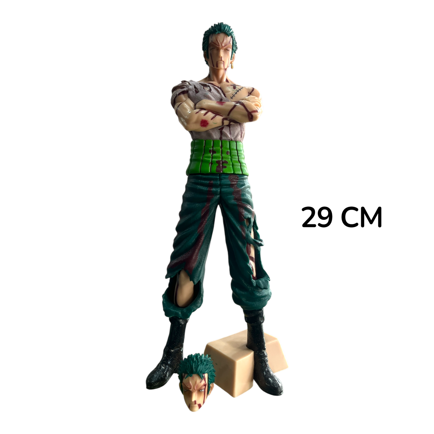 Roronoa Zoro Battle Figure – 29cm One Piece Collectible Statue - Face Attachments