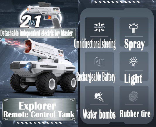 2 in 1 RC Car (White)