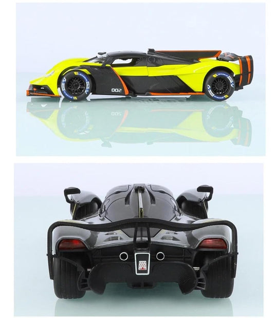 1:24 scale Hyper Sport Racing Car Die-Cast Model – Yellow & Black Edition