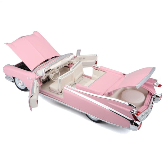 1:24 scale Classic Pink Vintage Convertible Die-Cast Car – Collectible Model