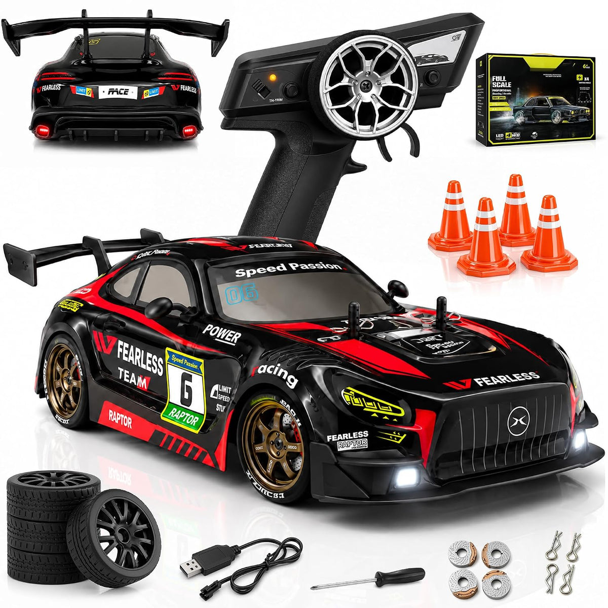 4x4 High Speed Remote Control Drift Car 2.4GHz - Assorted color