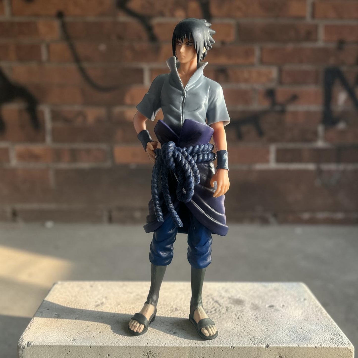Sasuke Uchiha Action Figure – Naruto Anime Collectible Statue | Rival Ninja PVC Display Figure for Desk & Shelf