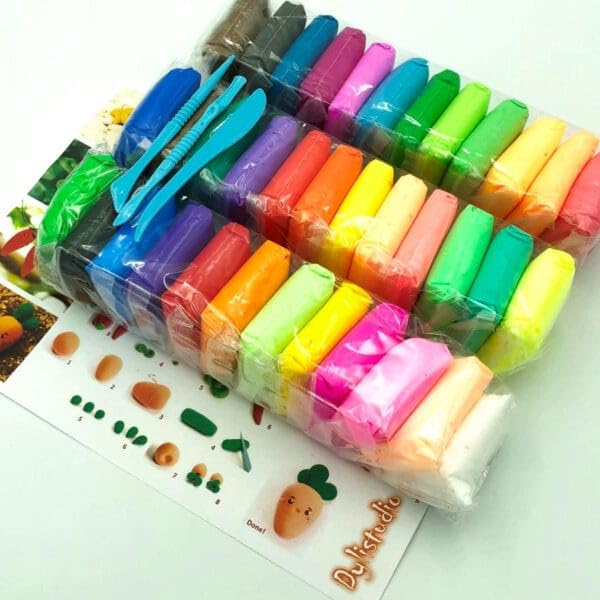 Air Dry Foam Clay – 12-Color Non-Toxic Modeling Set for Kids & Adults