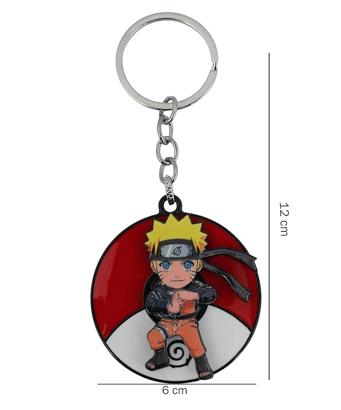 Anime Rotating Metal Keychain – 360° Spin Alloy Key Ring