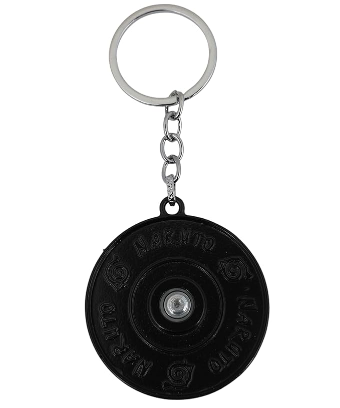 Anime Rotating Metal Keychain – 360° Spin Alloy Key Ring