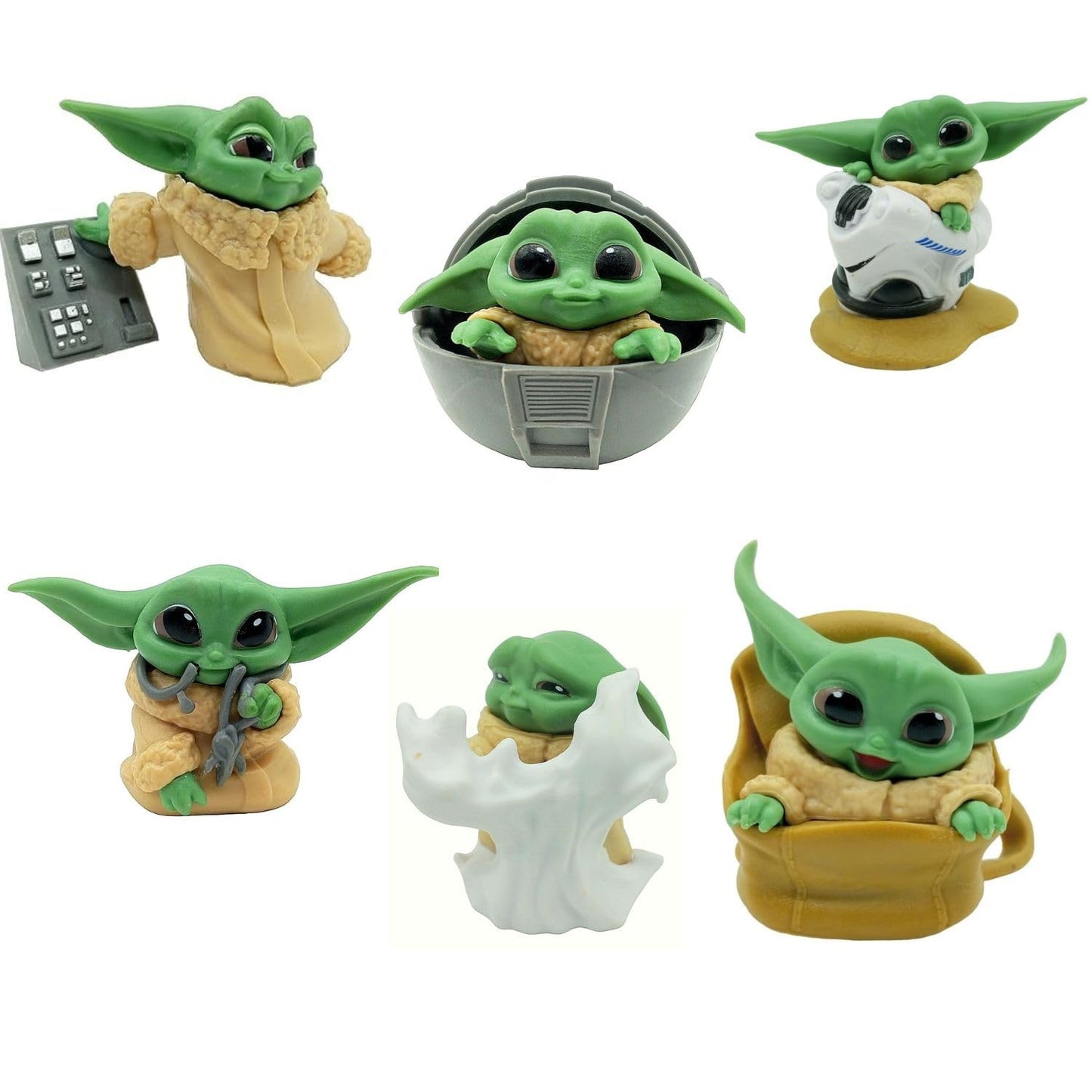 The Mandalorian Grogu Baby Yoda (Set of 6)