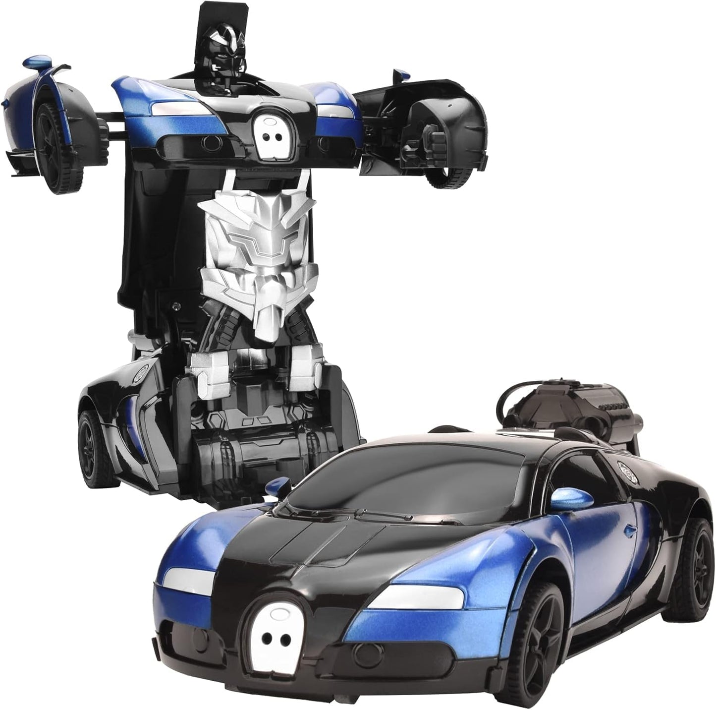 Transform Robot Remote Control Car with Cool Spray (Blue)