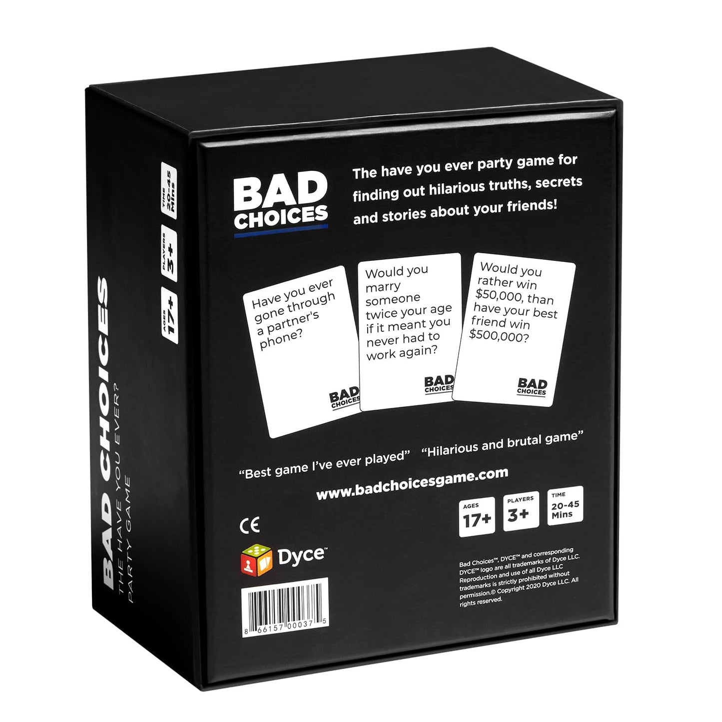 Fun Games for Adults & Game Night Party Games (Bad Choices)