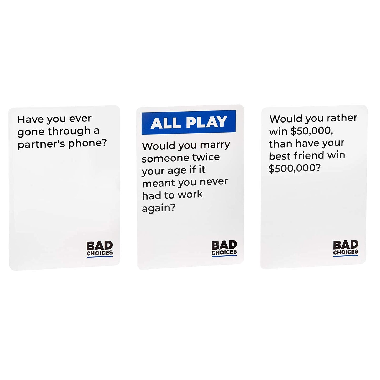 Fun Games for Adults & Game Night Party Games (Bad Choices)