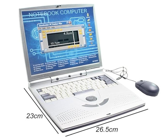 English Learning Mathematics 22 Activities in Laptop Notebook Computer Toy and Games & Music Fun Toy for Kids