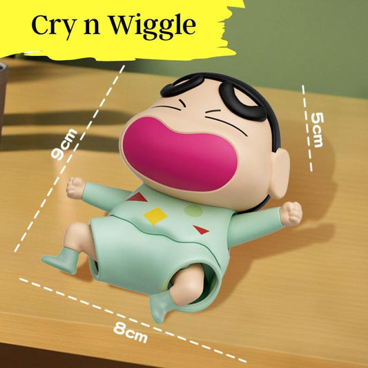 Sinchan Crying Wind-Up Toy- Movable Action Figure with Wiggle Hands & Feet