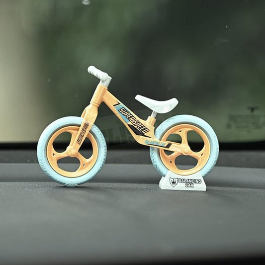 3D Design Base Stand Cycle Keychain with Movable Sliding Wheel.(Assorted Colours)