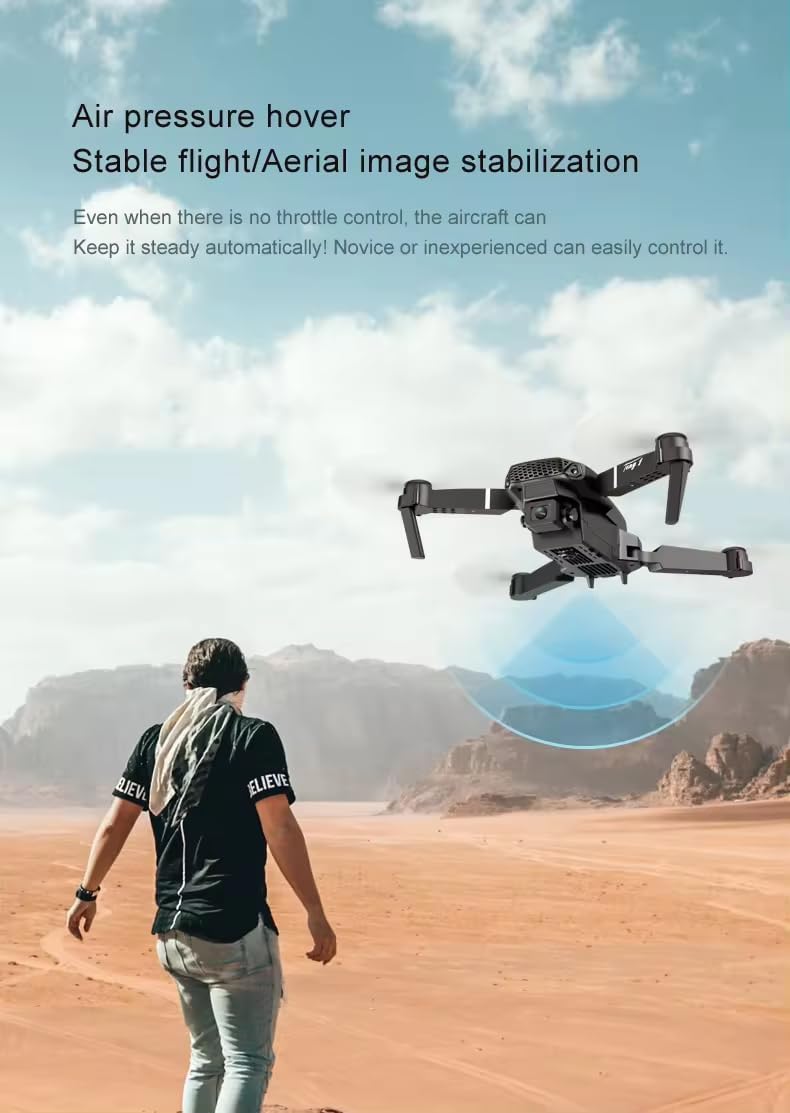 E88 Foldable Drone with 1080P Camera ā Obstacle Avoidance & FPV WiFi for Kids & Beginners