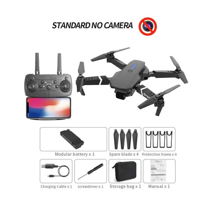 Drone E88 Pro Foldable RC Drone with 1080P HD Camera, Altitude Hold & Remote Control