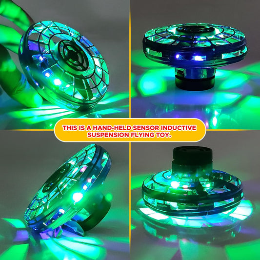 Flying Spinner UFO Hand Toy – Gyro Decompression Spinner (Multicolor)
