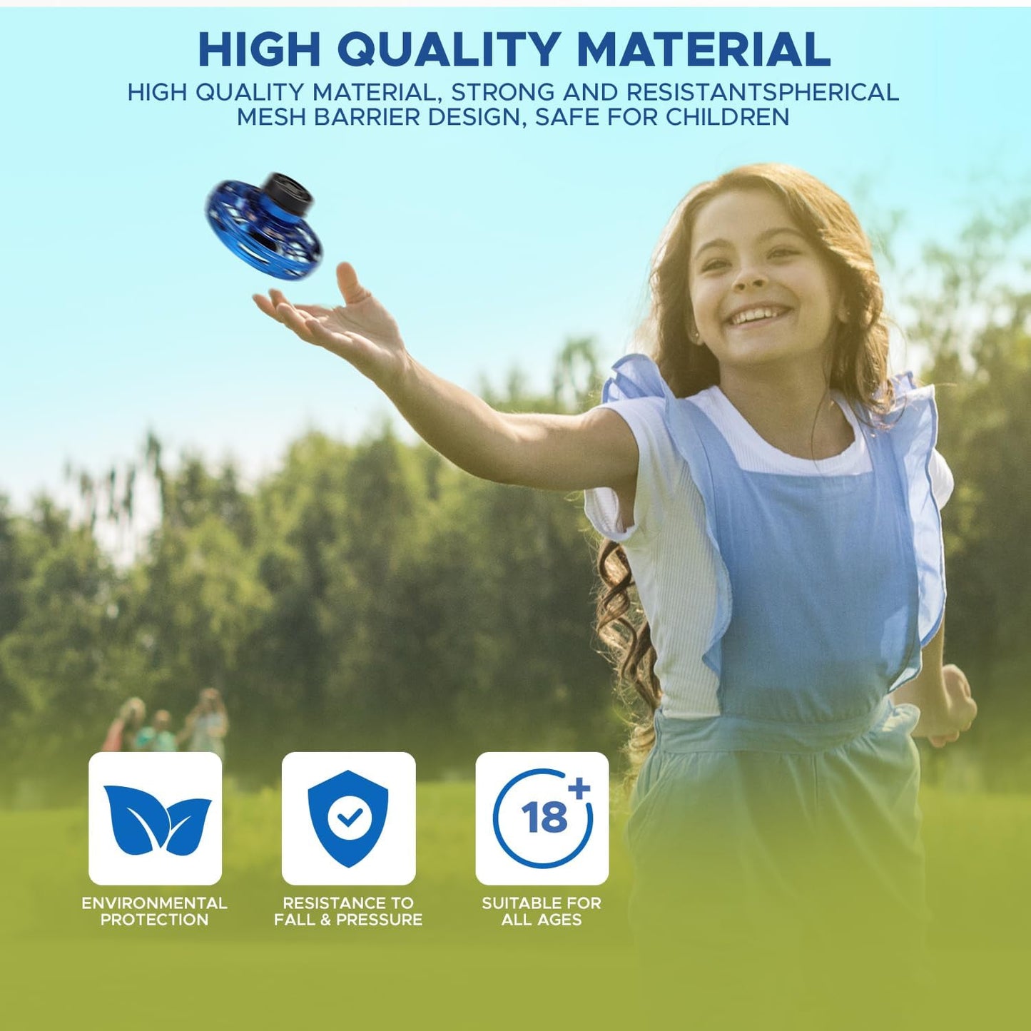 Flying Spinner UFO Hand Toy – Gyro Decompression Spinner (Multicolor)