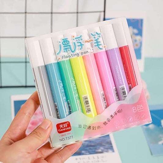 Magic Floating Pens For Doodle Making Water Erasable Markers Floating Ink Pen Set.(Assorted)