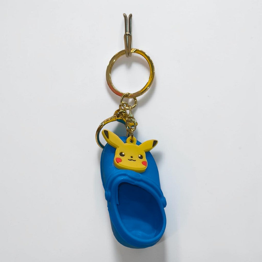 Pokemon Crocs Silicone Character Keychain | Soft Rubber Keyring for Bags & Keys