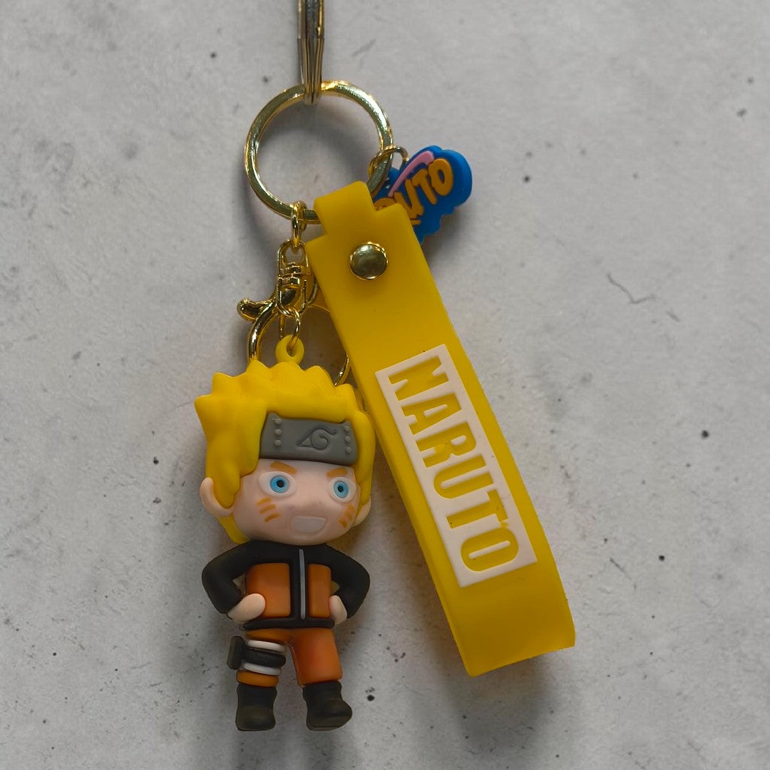 Anime Silicone Character Keychain | Soft Rubber Keyring for Bags & Keys