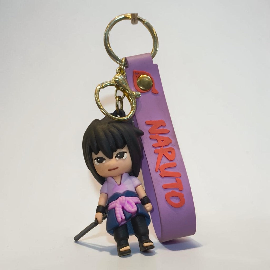 Anime Silicone Character Keychain | Soft Rubber Keyring for Bags & Keys