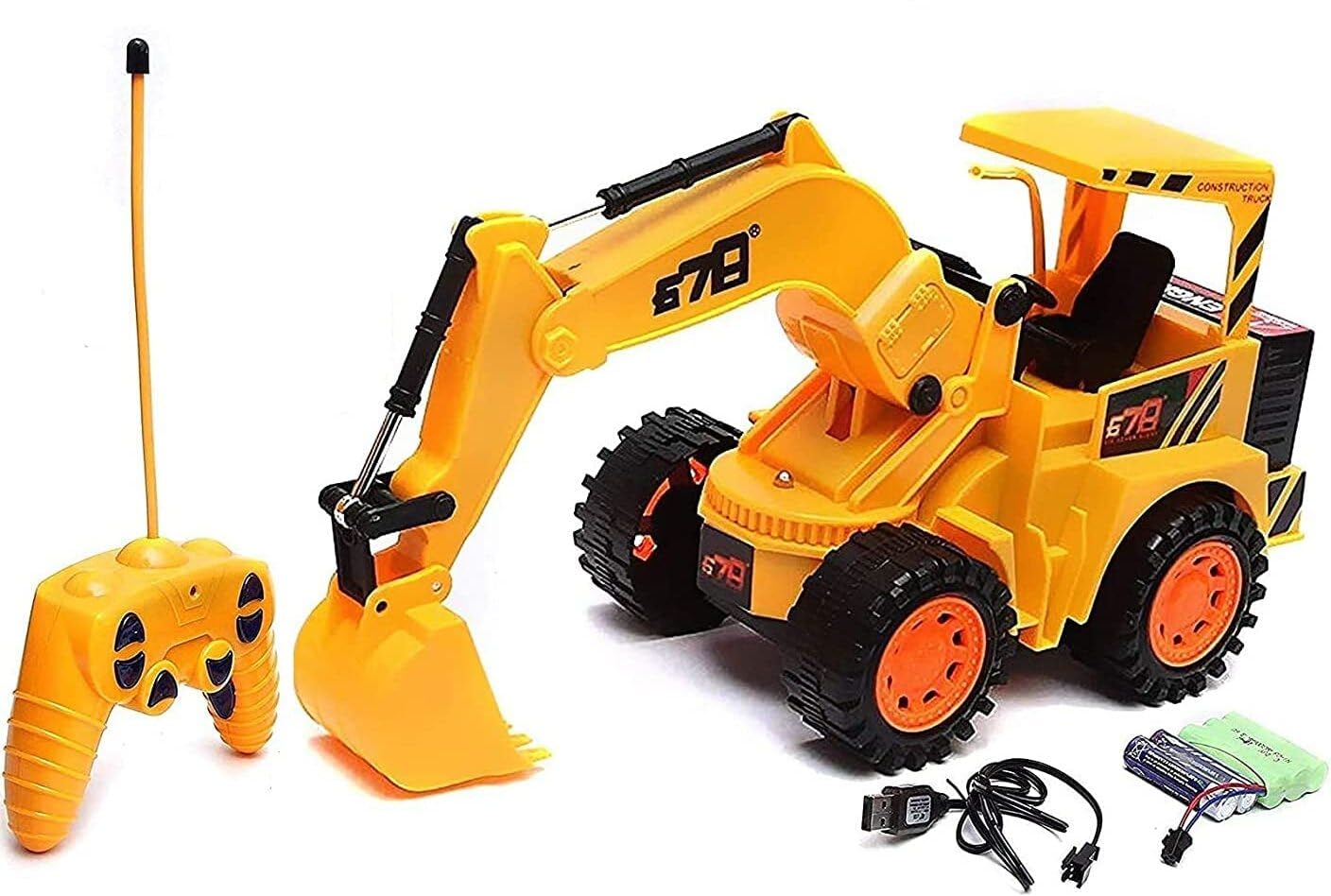 Remote Control LED Construction Toy Truck