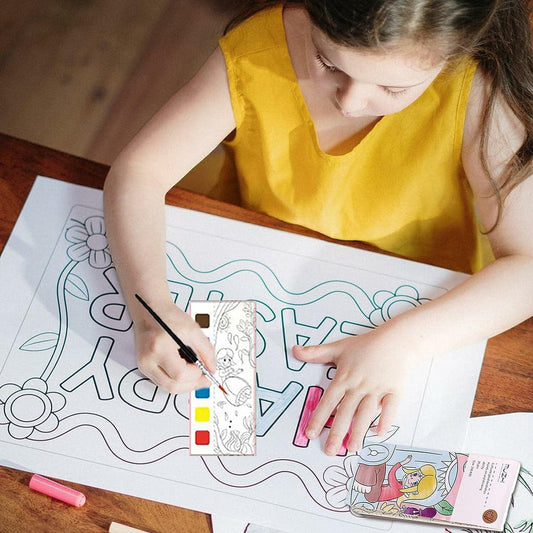Dinosaur Magic Water Coloring Book – 20 Sheets with Paint Brush (Ages 3+)